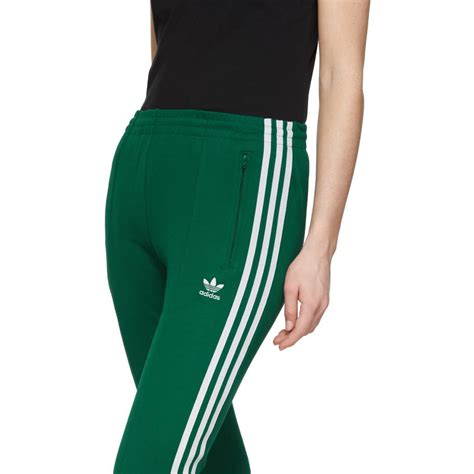 Adidas originals sst track pants. adidas Originals Green Sst Track Pants - Lyst