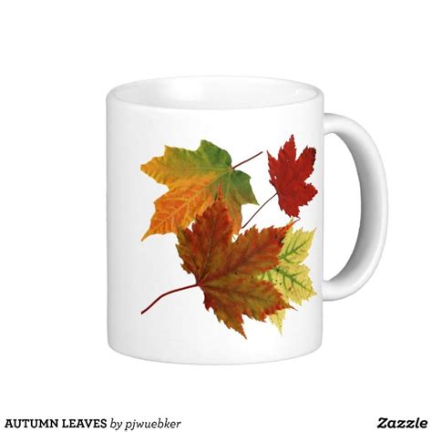 Autumn Leaves Coffee Mug Zazzle Com Mugs Autumn Leaves Painted Mugs