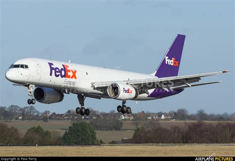 N901fd Fedex Federal Express Boeing 757 200f At London Luton