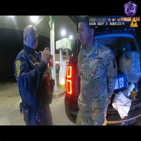 bodycam footage of virginia cops drawing guns and spraying army lieutenant during traffic stop
