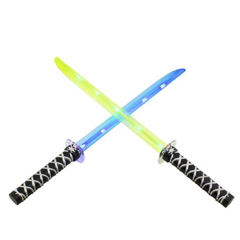 Ninja Sword Toy Light Up Led Deluxe With Motion Activated Clanging