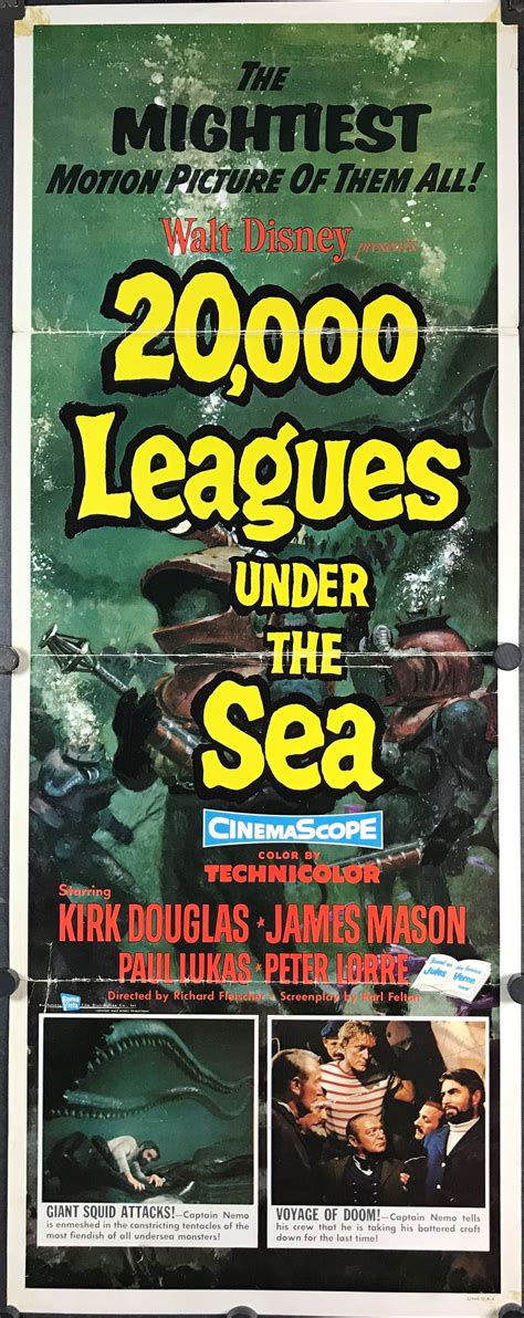 Antiquitäten And Kunst 20000 Leagues Under The Sea Movie Poster Insert