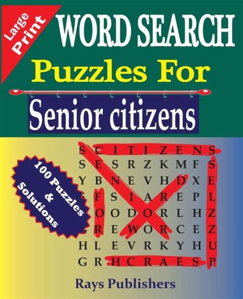 Word Search Puzzles For Senior Citizens Large Print By Rays