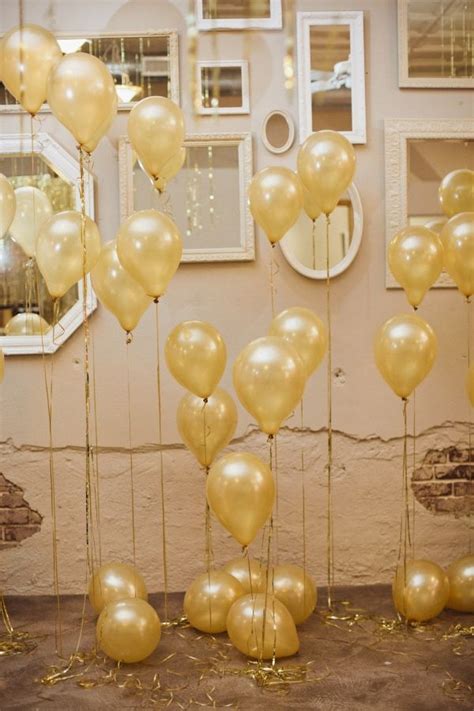 Lovely Ideas For Gold Balloons B Lovely Events