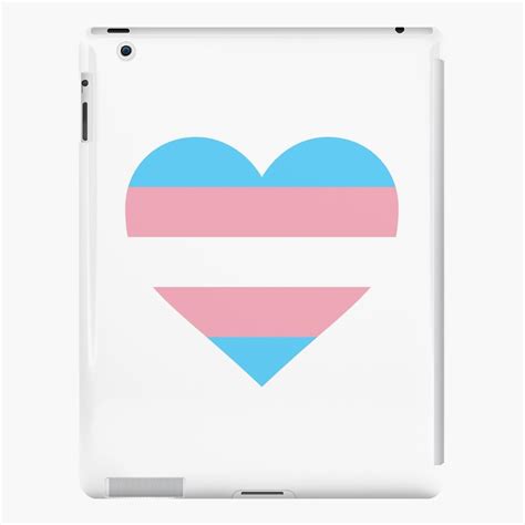 Trans Pride Flag Heart Shape Ipad Case And Skin By Seren0 Redbubble