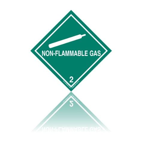 Class Non Flammable Gas Dangerous Goods Labels Labeline Eu