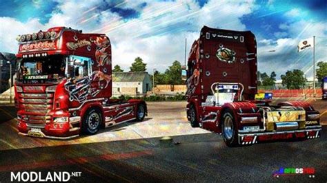 Scania Red Griffin Skin Mod For Ets