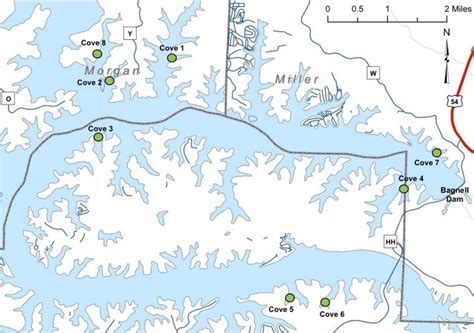 29 Lake Of The Ozarks Mile Marker Map Maps Database Source