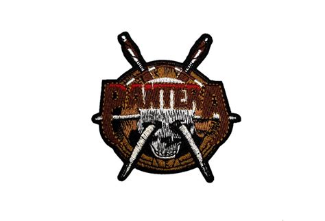 Pantera Skull Knives Logo Woven Patch