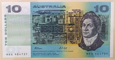 Australia 1993 Ten Dollar Note Last Paper First Polymer 9 Folders The