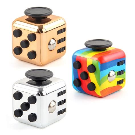 Fidget Cube Sensory Fidget Toy For Anxiety And Adhd Relief Colourful