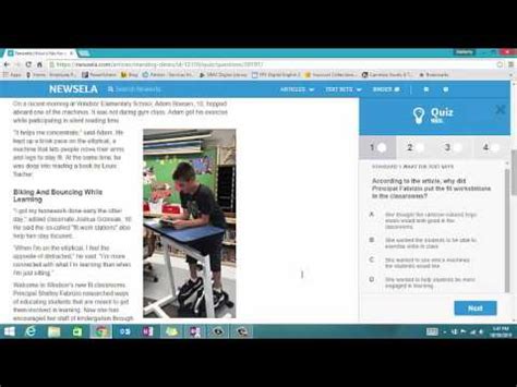 Click let's review to review the answers. Taking Newsela Quizzes - YouTube