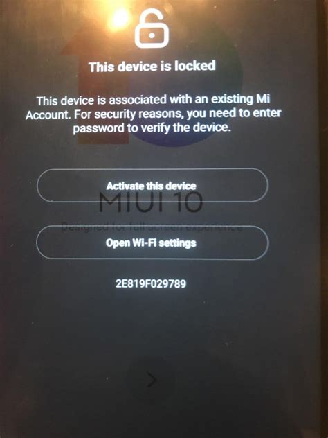Xiaomi Account Unlock Xiaomi Note Ru