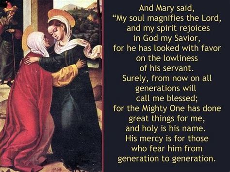 Marys Magnificat Prayer Magnificat Gospel Of Luke Sacred Scripture