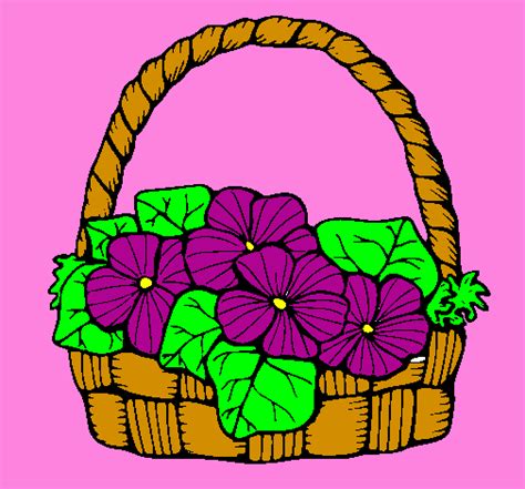 Flower Basket Drawing Free Download On Clipartmag