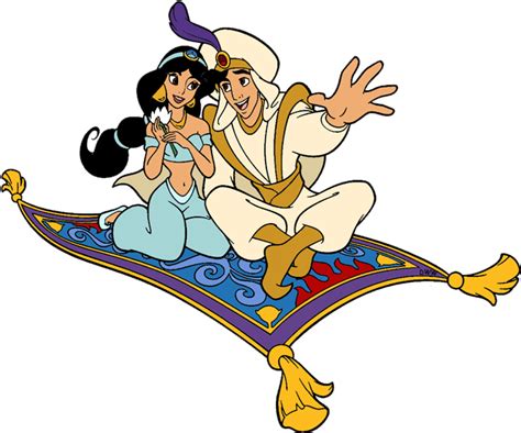 Aladdin And Jasmine On Magic Carpet Clipart The Magic Aladdin Flying