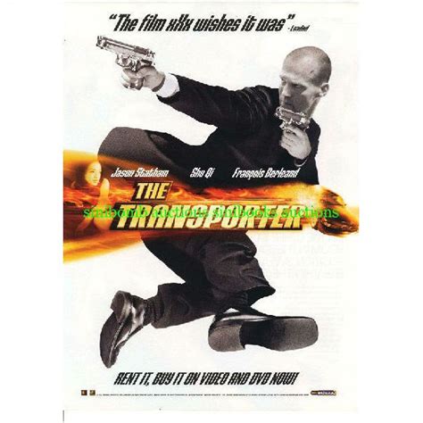 The Transporter Jason Statham Shu Qi Movie Film Original Magazine