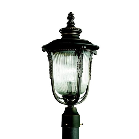 Luverne Collection 1 Light Outdoor Post Fixture In Rubbed Bronze Post