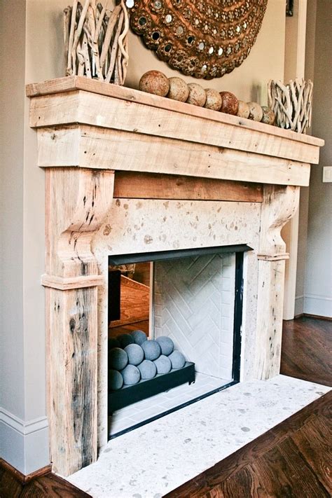 Look through brick fireplace mantel pictures in different colors and styles and when you find some. Handmade Reclaimed Wood Mantle by Kidd Epps Art Shop ...