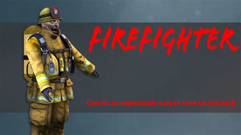 Zombie Idea Firefighter Carries An Explodable Oxygen Tank On The