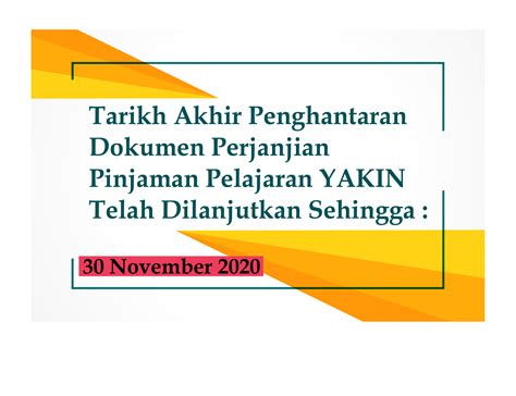 Yayasan Kelantan Darulnaim Tarikh Akhir Penghantaran Dokumen