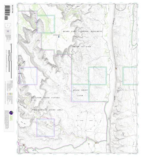 Bluff Nw Utah 75 Minute Topographic Map Map By Apogee Mapping Inc