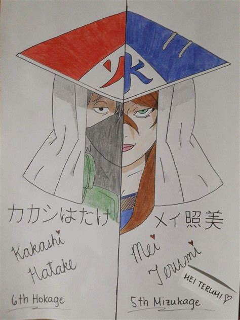 My Drawing Of Kakashi Hatake And Mei Terumi Kakame Anime Amino