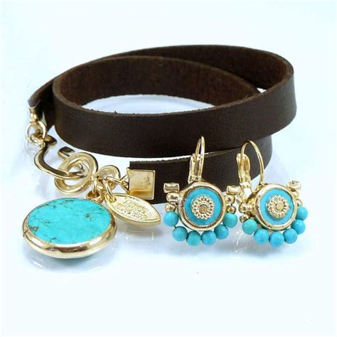 Leather Wrap Bracelet Turquoise And Leather Bracelet Boho Etsy
