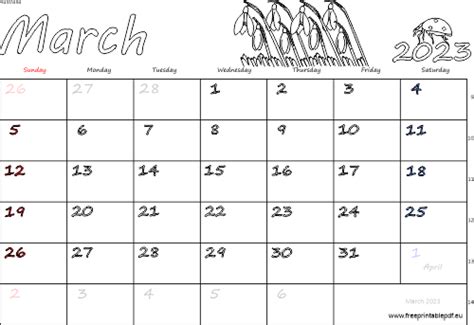 March 2023 Australia Calendar Free Printable Pdf