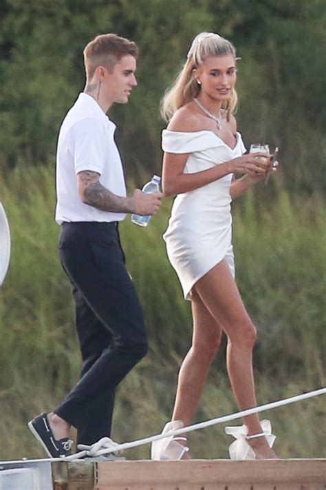 all the details on hailey baldwin s rehearsal dinner dress — plus see justin bieber s preppy