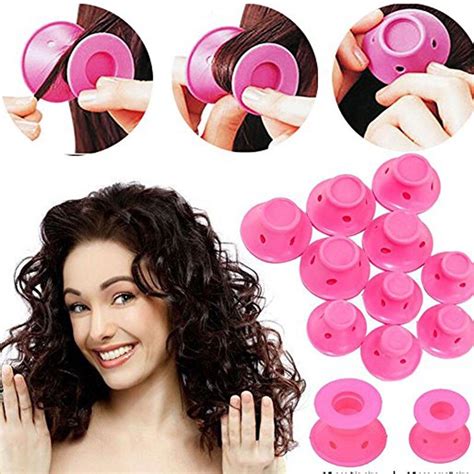 10 PCs Bendy Magic Spiral Hair Curlers Rollers Silicone Curler Soft