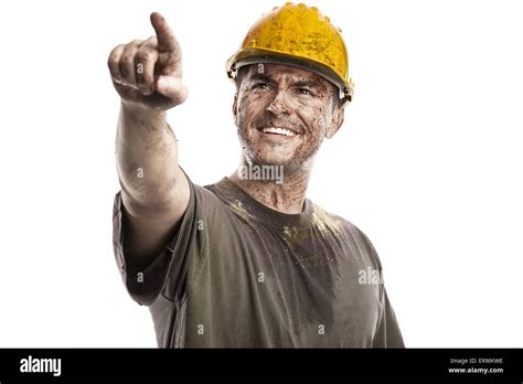 Pointing To Hard Hat Hi Res Stock Photography And Images Alamy
