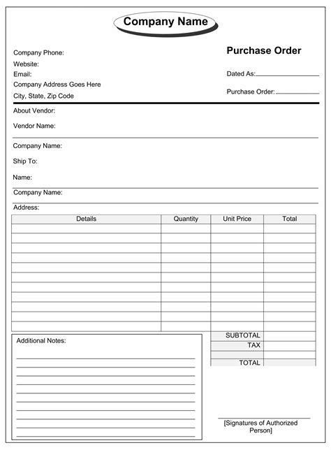 Custom Purchase Order Forms Printing Ezeeprinting