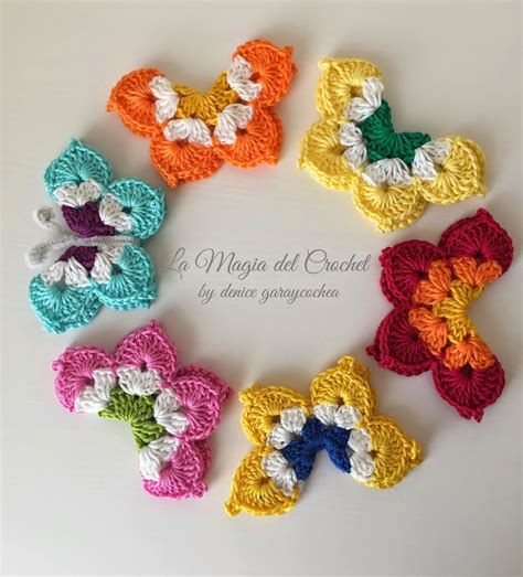 La Magia Del Crochet Mariposas A Crochet
