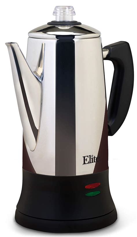 Elite Platinum Ec 120 Maxi Matic 12 Cup Percolator Stainless Steel