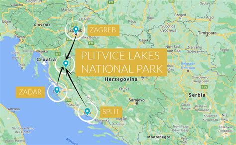 Plitvice Lakes National Park Pick Entrance 1 And Route C