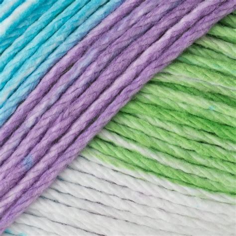 Pack Of 3 Lily Sugarn Cream Yarn Stripes Violet Michaels