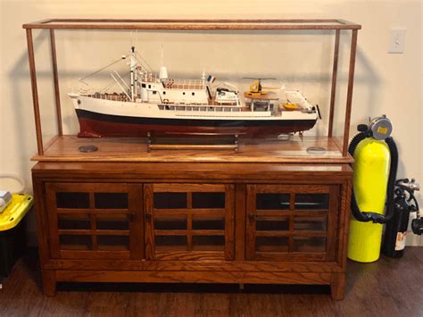 Custom Display Case Model Ship Kit Assembly Grandpas Cabinets