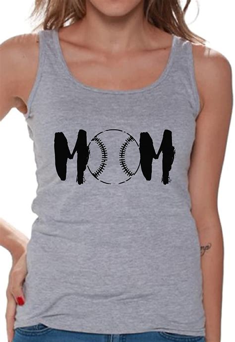 s baseball mom graphic tank tops black sport mom s t idea shirts seknovelty