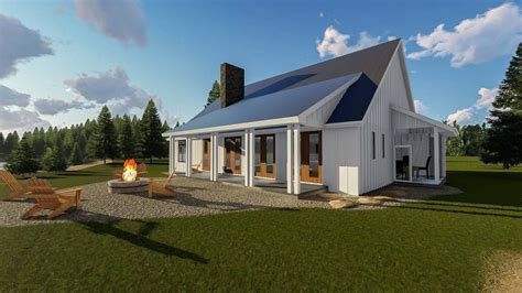 Plan 62687dj Two Bed Farmhouse With Open Concept Living Modern
