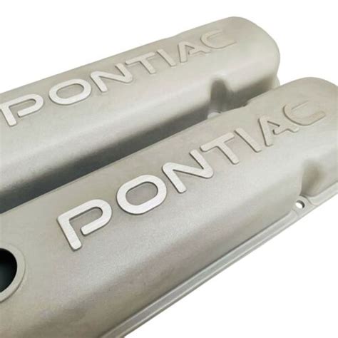 Gm Pontiac Valve Covers As Cast Raised Letter Logo Die Cast Aluminum