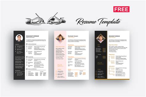This free modern resume template has a timeless design. Free Resume/CV Templates - Free Design Resources