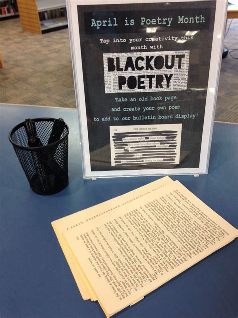 Poetry Month Poetry Month Library Poetry Bulletin Board Poetry Month