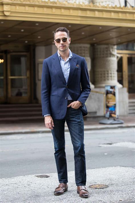 Do you wear blazers casually and what do you think of my look? How To Wear a Navy Suit Jacket As A Blazer - He Spoke Style