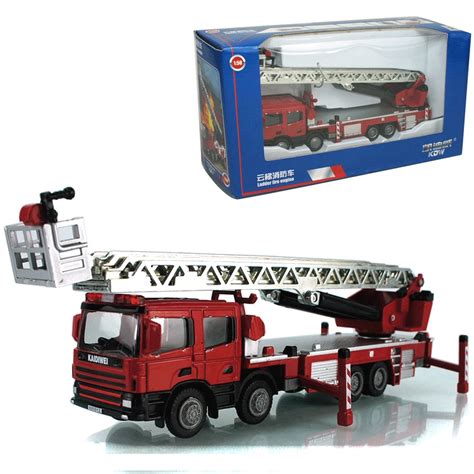 150 Ladder Truck Alloy Ladder Truck Model Box 625012 In Diecasts And Toy
