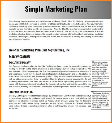 Sample Of Marketing Plan