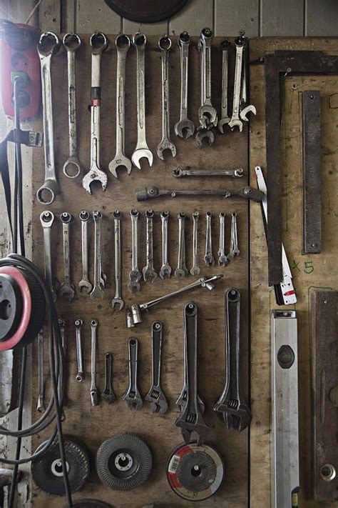 Wrenches Hanging On Workshop Wall Photograph By Culturatom Lindboe