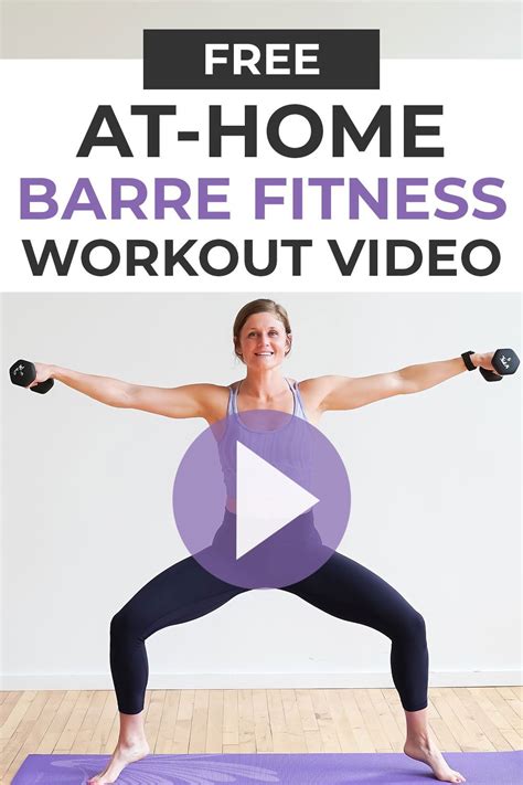 Power Up Your Home Workout With This Free Barre Fitness Workout Video You Ll Hit The Legs Core