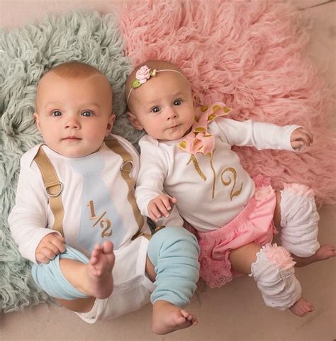 12 A Year Old Adorable Cute Baby Twins Twin Baby Girls Cute Twins