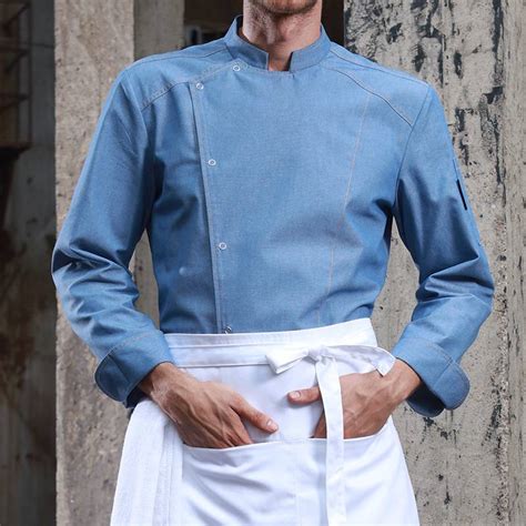 China Well Designed Pastry Chef Coat Single Breasted Long Sleeve